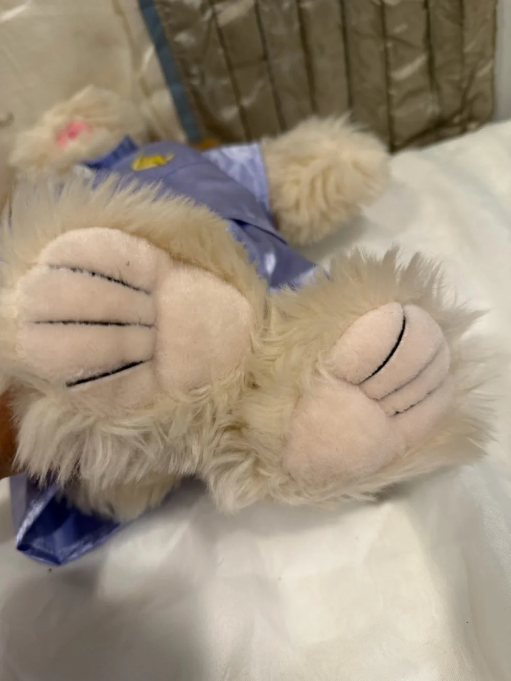 Build-A-Bear Cream Plush Puppy with Satin Tag - Picture 13 of 13